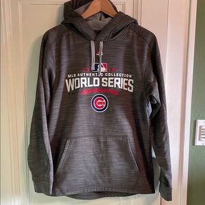 MLB Authentic Collection World Series Gray Hoodie